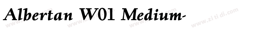Albertan W01 Medium字体转换